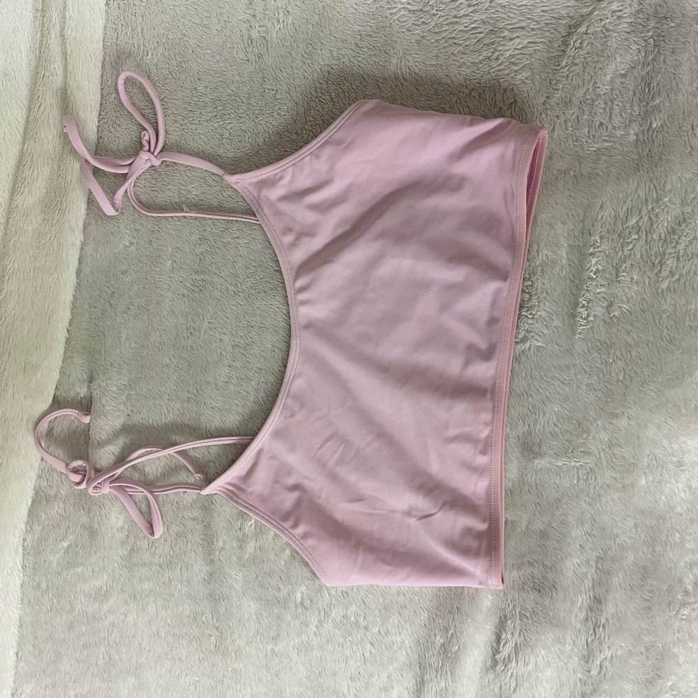💚 Basic Baby Pink Forever21 1X Bikini Top